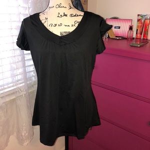 XXL Black Blouse with a silky feel